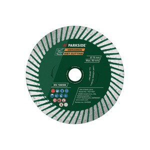 Parkside® Sada řezných a hrubovacích kotoučů / Diamantový řezný kotouč (diamantový řezný kotouč pro mokré řezání, 76 mm)