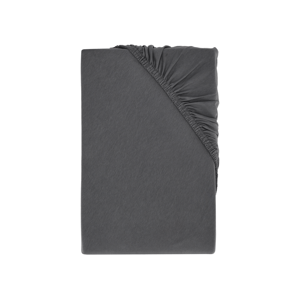 Livarno home Žerzejové napínací prostěradlo, 180-200 x 200 cm (antracitová)