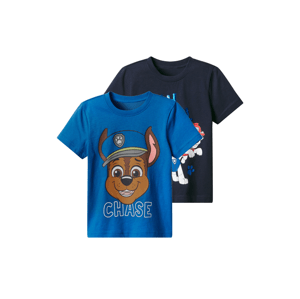 Chlapecké triko Tlapková patrola, 2 kusy (navy modrá / modrá, 98/104)