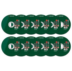 Parkside® Sada řezných kotoučů Pwszs 1, Ø 125 mm (řezné kotouče, 12dílná sada)