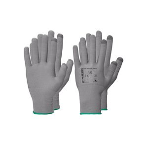 Parkside® Pracovní rukavice, 2 páry (šedá/zelená, 10)