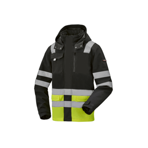 Parkside Performance® Pánská softshellová výstražná bunda (černá, XL (56/58))