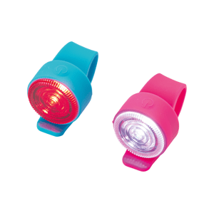 Crivit Silikonové LED svítidlo, 2dílná sada (světle modrá / růžová)