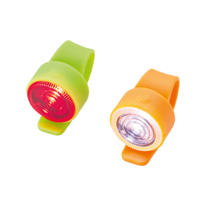 Crivit Silikonové LED svítidlo, 2dílná sada (zelená/oranžová)