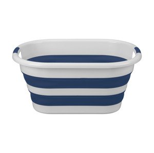 W5 Skládací koš na prádlo, 40 l (bílá/modrá)