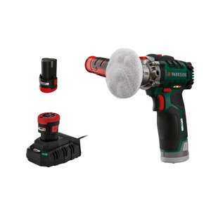 Parkside® Aku leštička Paap 12 C3, 2x 2 Ah