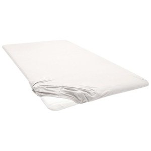 Biberna Žerzejové napínací prostěradlo na podložku na matraci (světle béžová, 90-100 x 200 cm)