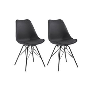Homexperts Židle Ursel, 2 kusy (household/office chair, černá)