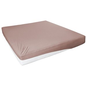 Primera Žerzejové napínací prostěradlo (180-200 x 200 cm, nugát)