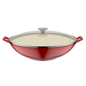 GSW Litinová pánev wok / Pánev (, červená, wok)