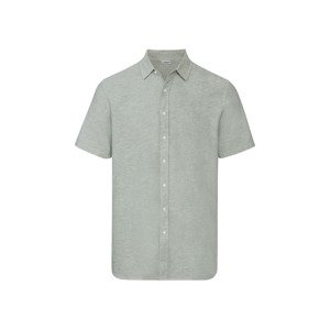 LIVERGY Pánská lněná košile "Regular Fit" (male, S (37/38), zelená)