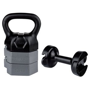 crivit Sada činek se závažím kettlebell, 5 kg