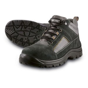 PARKSIDE Pánská kožená bezpečnostní obuv S3 (, 44, šedá)