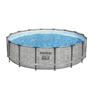 Bestway Bazén Steel ProMAX™ s filtračním zařízením a schůdky, 4,88 x 1,22 m