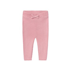 lupilu Dívčí pletené kalhoty BIO (74/80, růžová)
