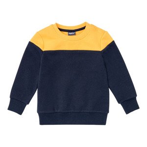 lupilu Chlapecká mikina (110/116, navy modrá / žlutá)