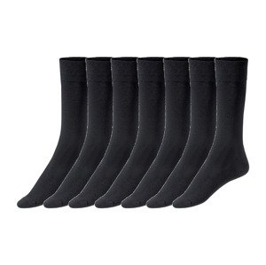 LIVERGY Pánské ponožky BIO, 7 párů (39/42, černá)