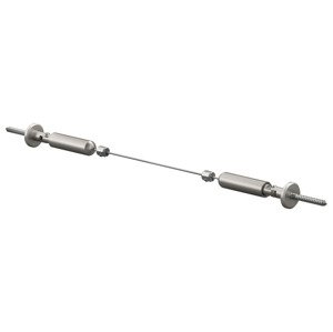 LIVARNO home Napínací tyč 80–130 cm / Napínací lano,  (napínací lano, stříbrná)