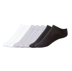 esmara® Dámské nízké ponožky BIO, 7 párů (adult#female, 35/38, bílá/šedá/černá)