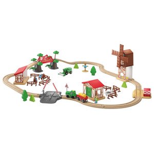 Playtive Dřevěná železnice Džungle/Statek (statek)