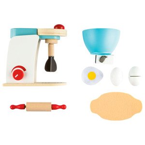 Playtive Dřevěná sada nádobí a pomůcek do kuchyně (kuchyňský robot)