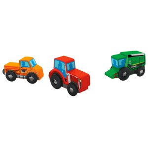 Playtive Dřevěná autíčka (zemědělská vozidla)