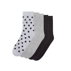 pepperts Dívčí termo ponožky, 5 párů  (27/30, světle šedá / šedá / černá)
