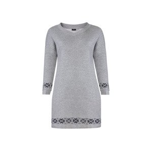 esmara Dámské teplákové šaty XXL (XL (48/50), středně šedá)