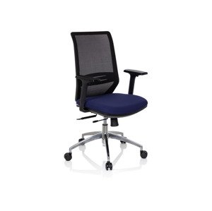 hjh OFFICE Kancelářská židle PROFONDO (household/office chair, černá/modrá)