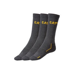 Caterpillar Pánské pracovní ponožky, 3 páry (47/50, černá)