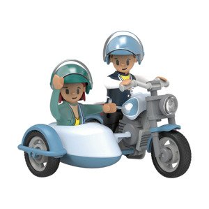 Playtive Dopravní prostředek s figurkou (motocykl s postranním vozíkem)