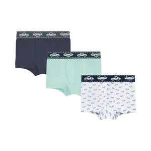 lupilu® Chlapecké boxerky, 3 kusy (child#male#ne#undershorts, 98/104, vzor navy modrá / tyrkysová / bílá)