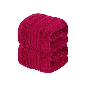 Möve by Livarno Home Luxusní ručník pro hosty, 30 x 50 cm, 2  (růžovo-fialová)