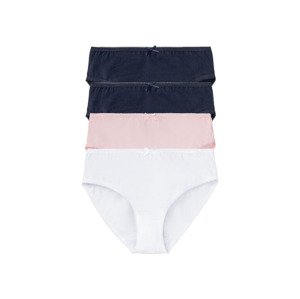 pepperts!® Dívčí kalhotky Bio, 4 kusy (158/164, navy modrá / navy modrá / růžová / bílá)