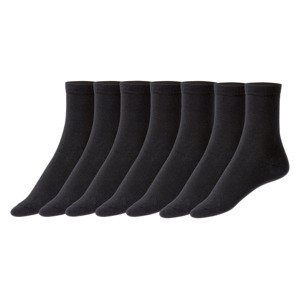 esmara Dámské ponožky, 7 párů (39/42, černá)
