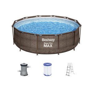 Bestway Bazén Steel Pro Max™ DELUXE SERIES™ s filtračním zařízením a schůdky, Ø 3,66 x 1 m
