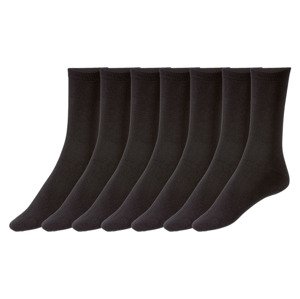 esmara Dámské ponožky BIO, 7 párů (35/38, černá)