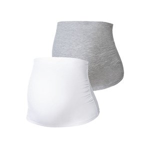 esmara Břišní pás pro těhotné, 2 kusy  (XL (48/50), šedá/bílá)