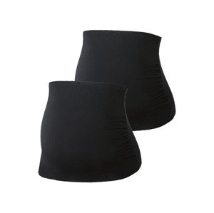 esmara Břišní pás pro těhotné, 2 kusy  (XL (48/50), černá)