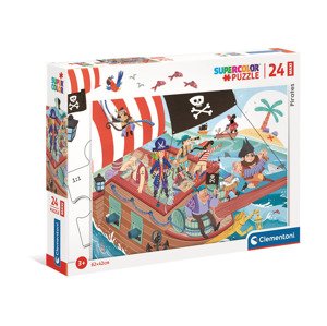 Clementoni Maxi puzzle, 24 dílků (piráti 24209)