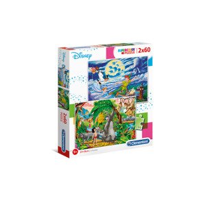 Clementoni Puzzle, 2x 20 / 2x 60 dílků (Disney klasik 2x20 (24759))