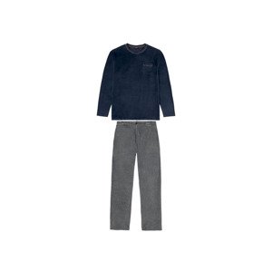 LIVERGY® Pánské pyžamo (XL (56/58), navy modrá/šedá)