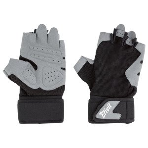 crivit Dámské / Pánské fitness rukavice (M, černá/pruhovaná)