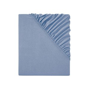 LIVARNO home Žerzejové napínací prostěradlo, 90–100 x (modrá)