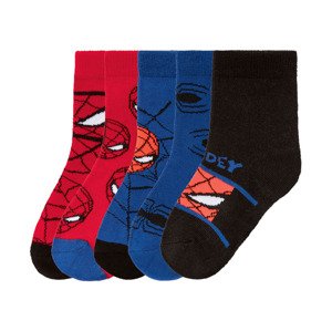 Chlapecké ponožky, 5 párů (23/26, Spiderman)
