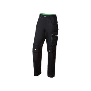 PARKSIDE PERFORMANCE® Pánské profesionální pracovní kalhoty (adult#male, 48, černá/zelená)