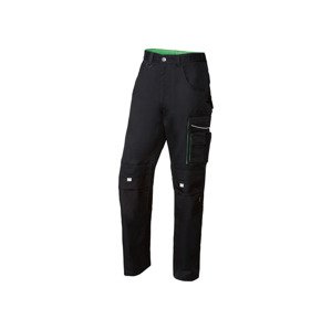 Parkside Performance® Pánské profesionální pracovní kalhoty (50, černá/zelená)