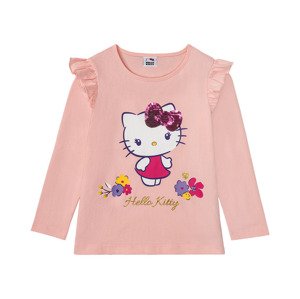 Dívčí triko s dlouhými rukávy (134/140, Hello Kitty)