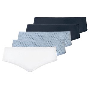 esmara Dámské kalhotky XXL, 5 kusů (3XL(56/58), námořnická modrá/bílá/světle modrá)