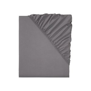 LIVARNO home Napínací prostěradlo Renforcé, 90–100 x  (tmavě šedá)